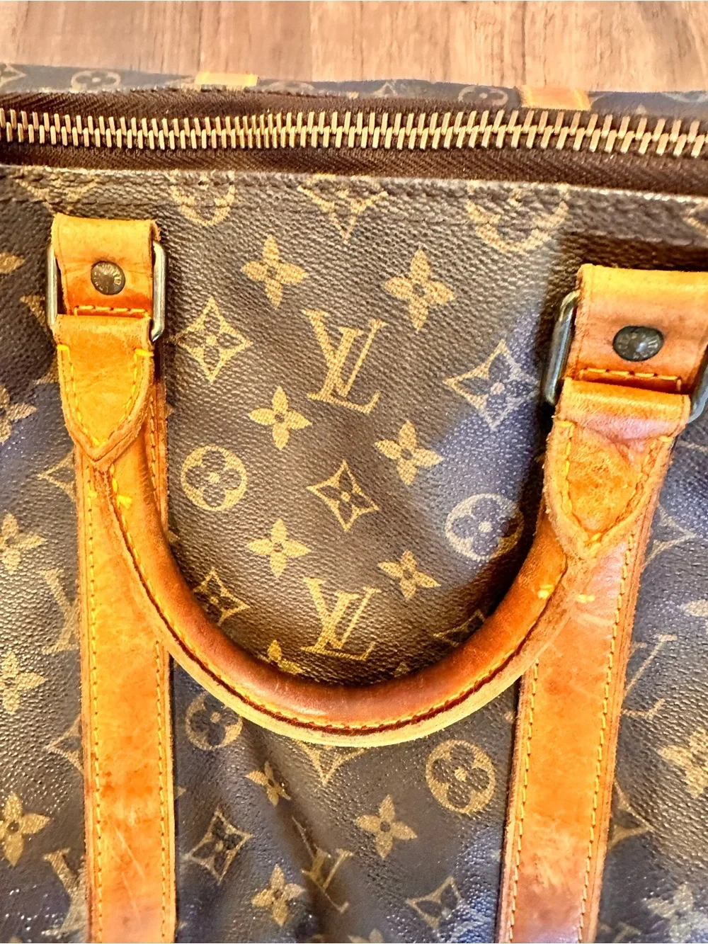 Louis Vuitton Monogram Canvas Travel Duffel Bag keepall 55 pre owned - Picture 7 of 15